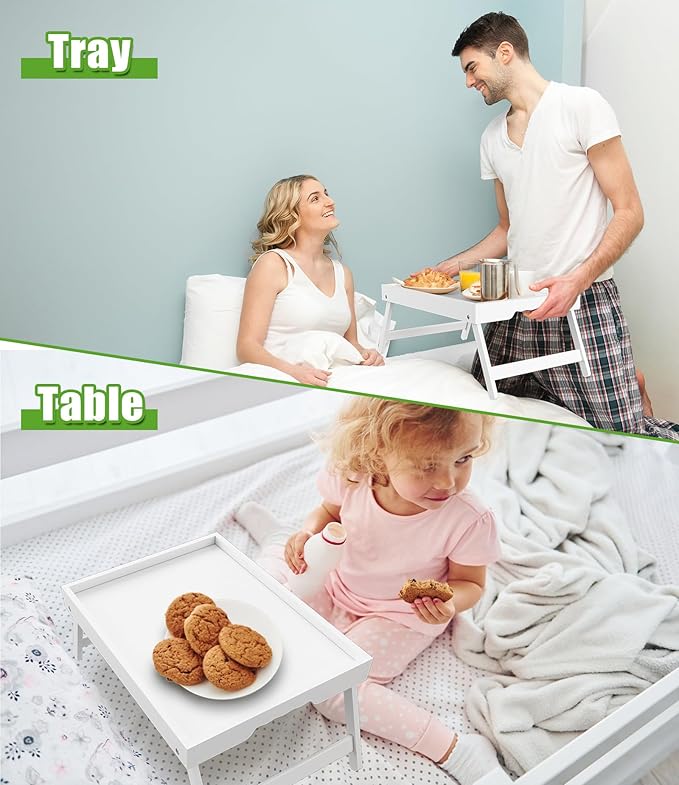 Bamboo Bed Tray - 6 Pack