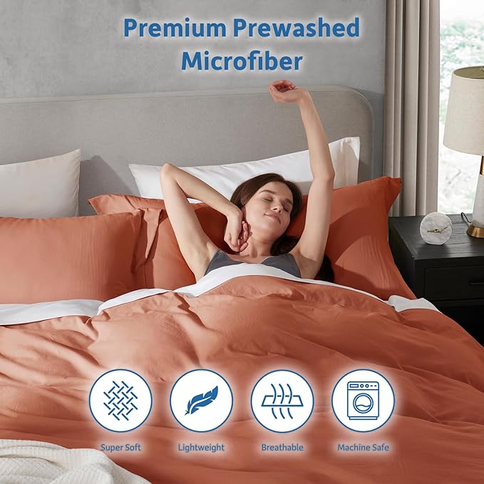 Duvet Cover Set - Full - 80 x 90 in - 3 Piece