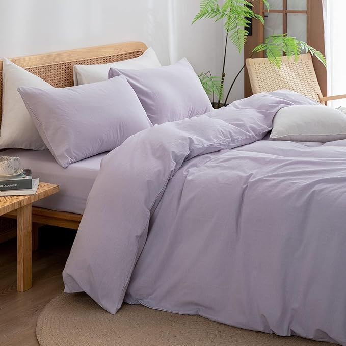 Linen Duvet Cover Set - King - 3 Piece
