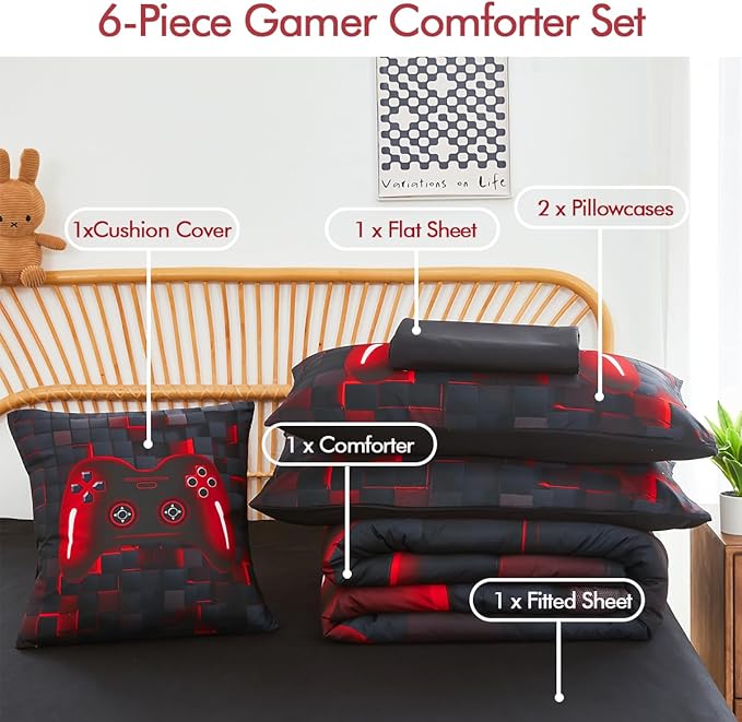 Comforter Set - Full - 6 Piece