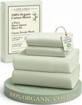 Linen Bed Sheet Set - Queen - 4 Piece