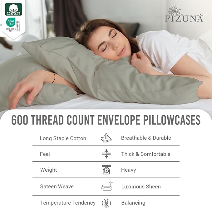 100% Cotton Pillowcase Set - Queen - 2 Piece