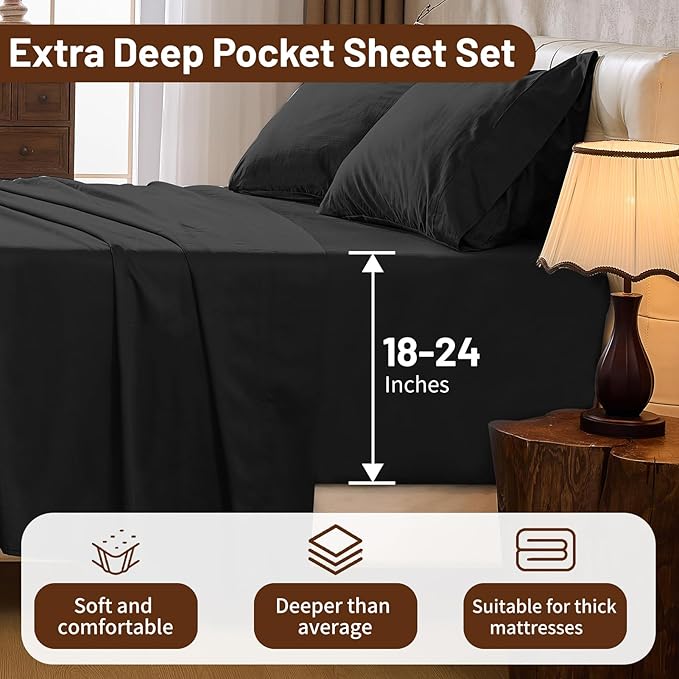Fitted Sheet - King - 4 Piece