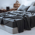 Linen Bed Sheet Set - Full - 4 Piece