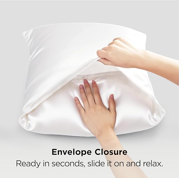 Satin Cooling Pillowcase Set - Queen - 20 x 30 in - 2 Piece