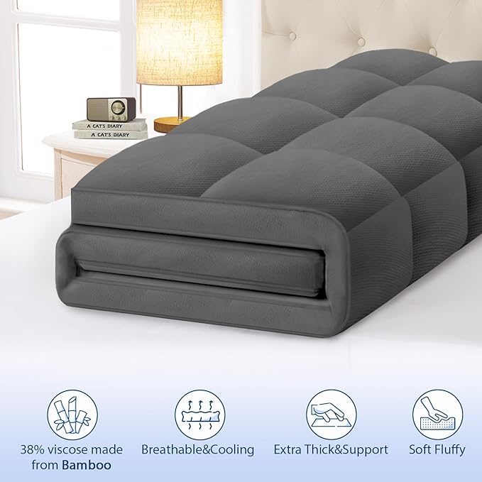 Bamboo Cooling Mattress Topper - Twin XL