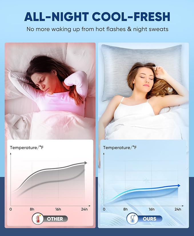 Cooling Pillowcase Set - King - 2 Pack