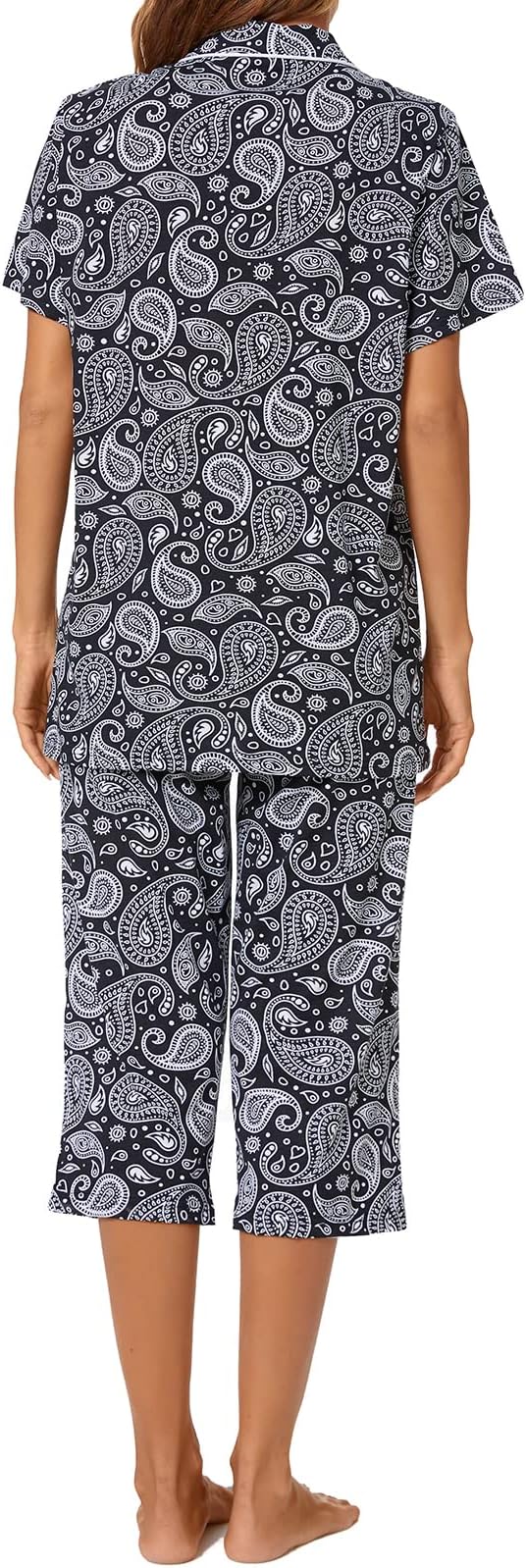 Capri Pajama Set - Short Sleeve - 2 Piece