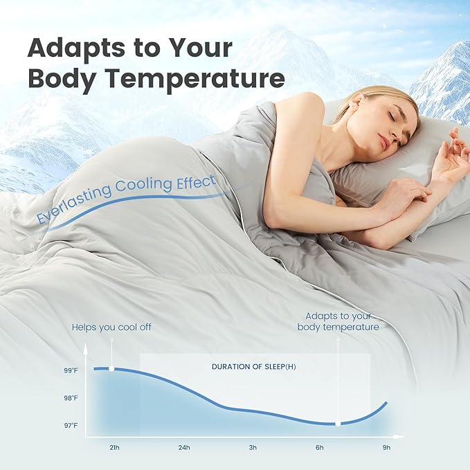 Cooling Duvets Down Comforter - Queen