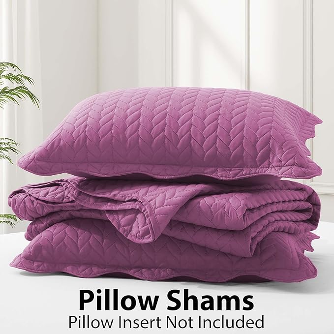 Microfiber Quilt Set - California King - 3 Piece