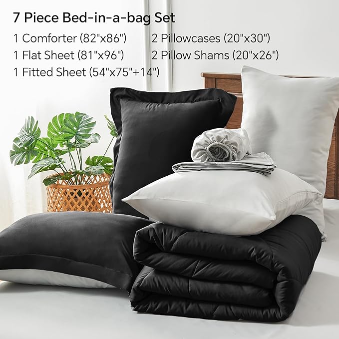 Microfiber Comforter Set - Full - 7 Piece