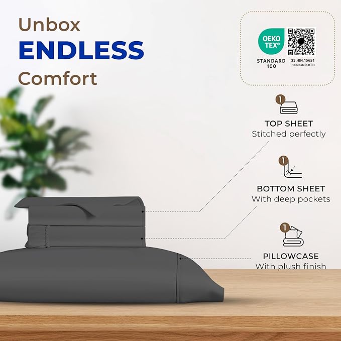 Cooling Bed Sheet Set - Twin XL - 3 Piece