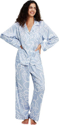 Satin Pajama Set - Long Sleeve - 2 Piece