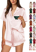 Women's Satin Pajama Set - 2 Piece