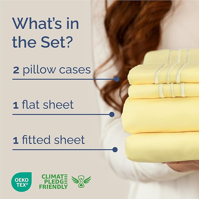 Cooling Bed Sheet Set - Full - 4 Piece