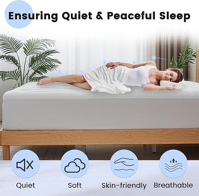 Waterproof Mattress Pad - Queen - 21 in Deep Pocket