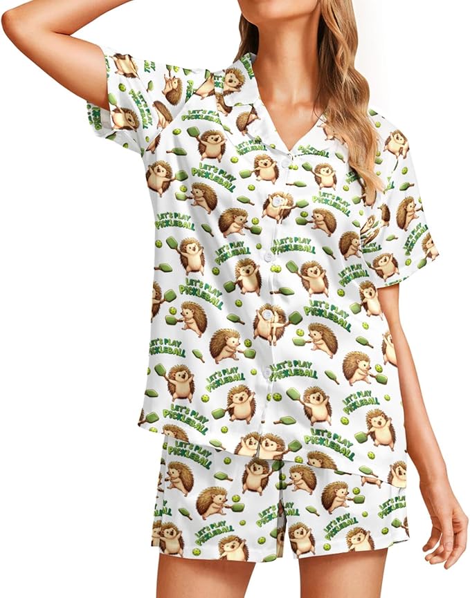 Women's Pajama Set - Short Sleeve - 2 Piece