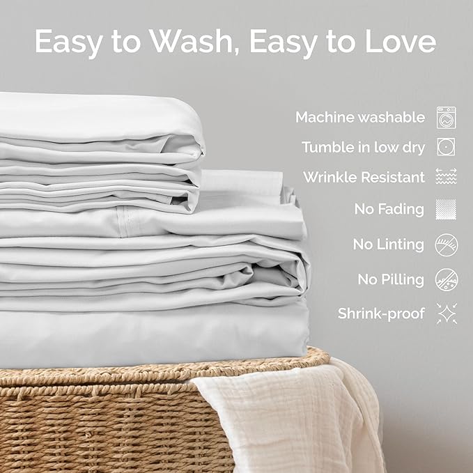 Bamboo Cooling Pillowcase Set - King - 2 Piece
