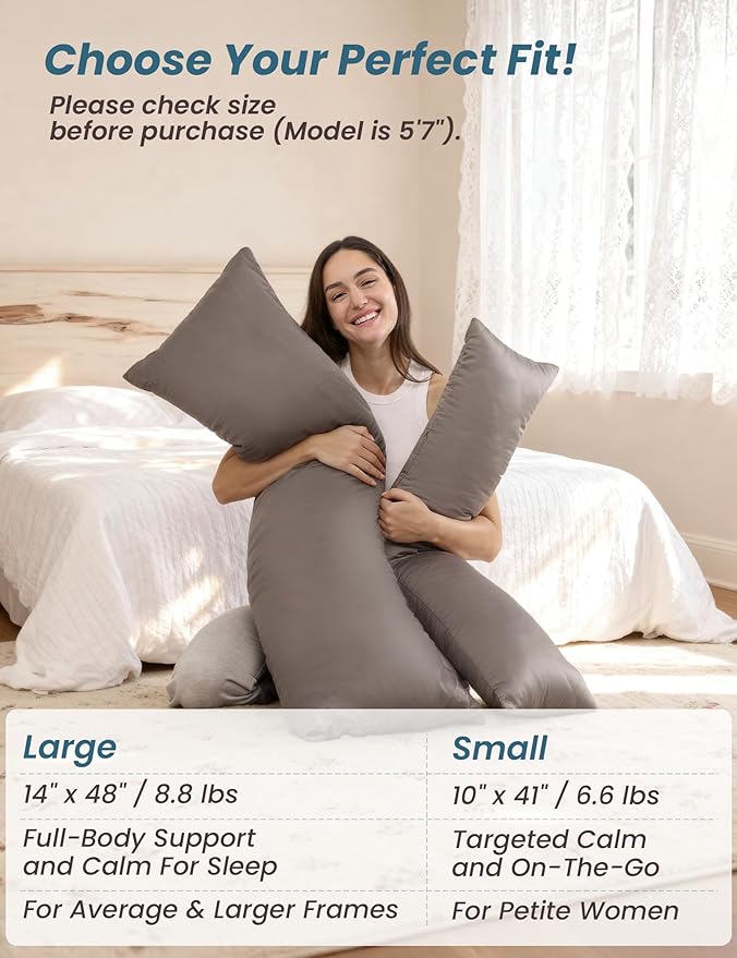 Bamboo Weighted Body Pillow - Full