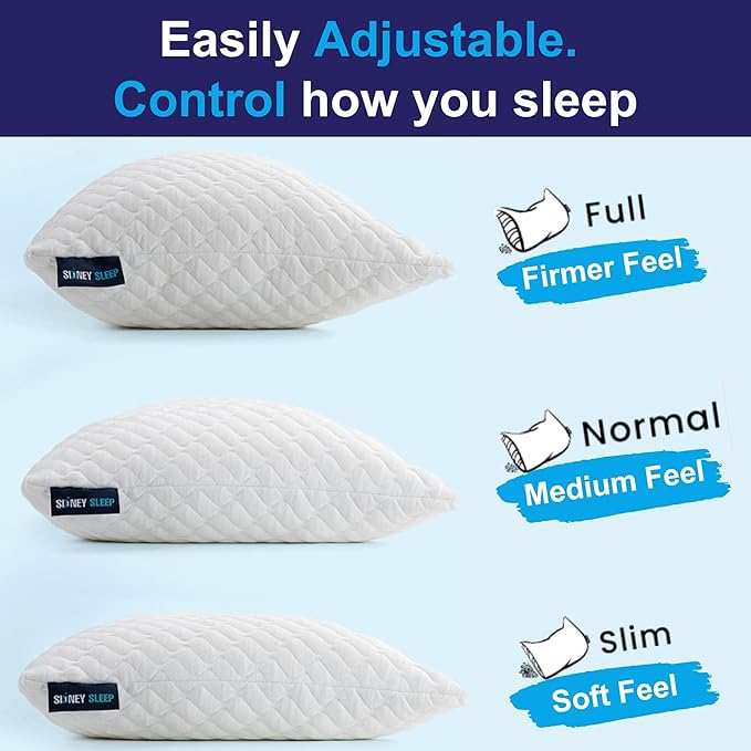 Memory Foam Bed Pillow - Queen - 2 Piece