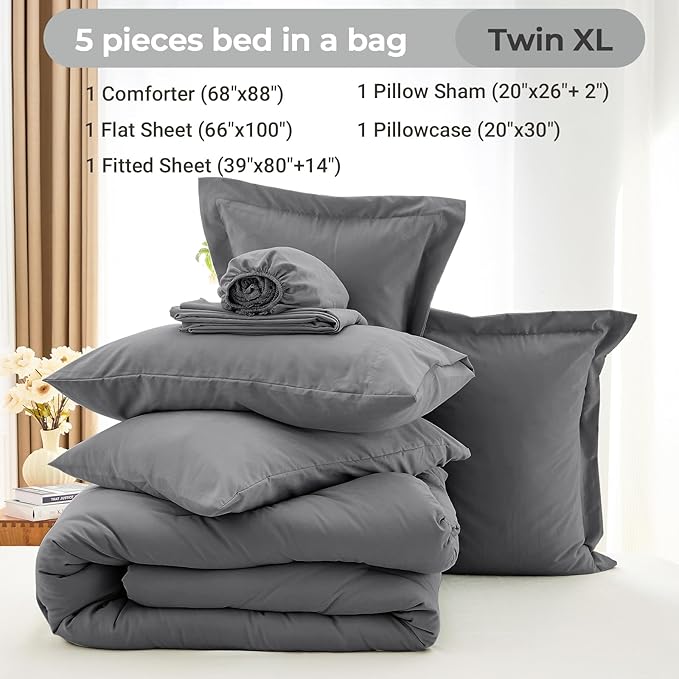 Comforter Set - Twin XL - 5 Piece