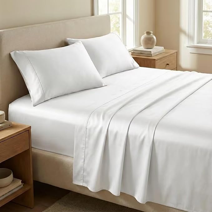 100% Cotton Bed Sheet Set - Full - 4 Piece