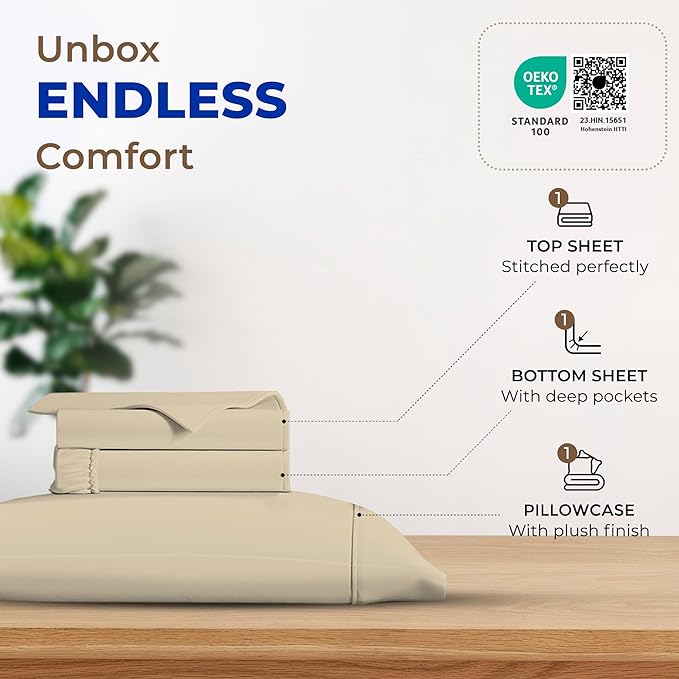 Cooling Bed Sheet Set - Twin XL - 3 Piece