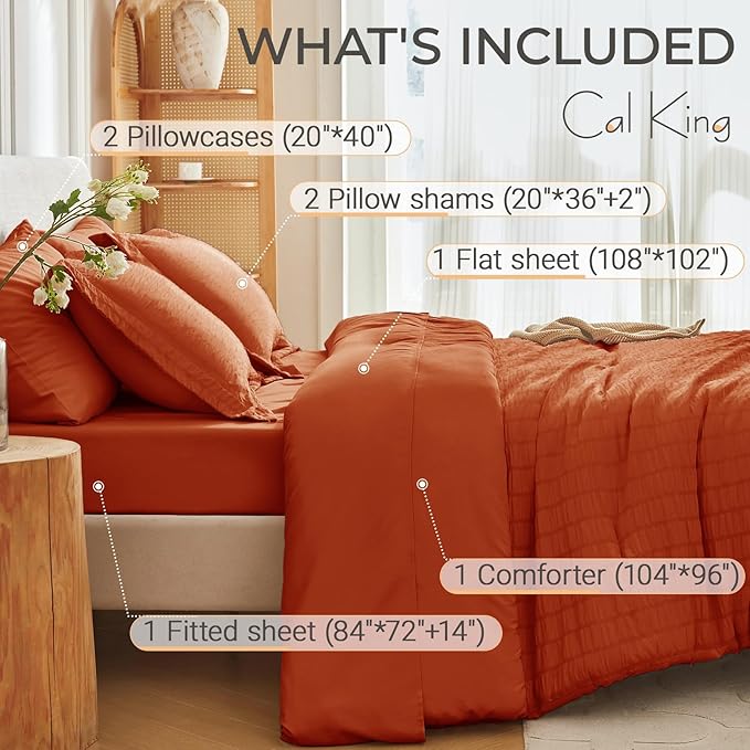 Comforter Set - California King - 7 Piece