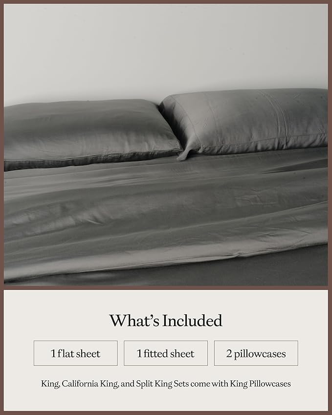 Bamboo Bed Sheet Set - King - 4 Piece