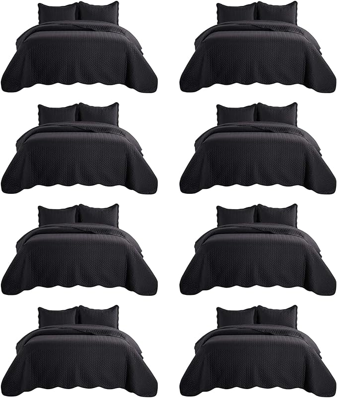 Microfiber Quilt Set - King - 8 Pack