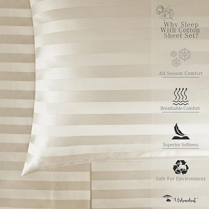 Bed Sheet Set - Twin - 16 in Deep Pocket - 4 Piece