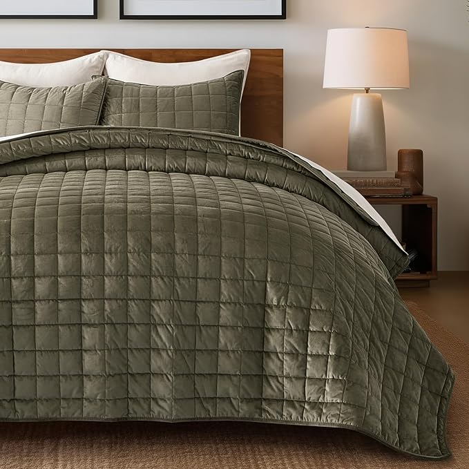 Velvet Quilt Set - Queen