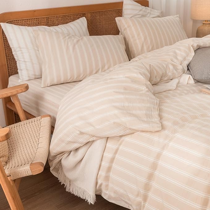 Linen Duvet Cover Set - King - 3 Piece
