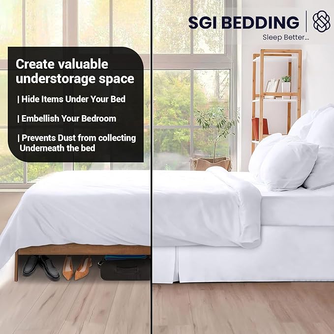 Microfiber Bed Skirt - Twin - 10 in Drop