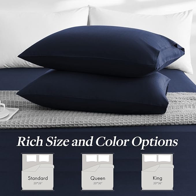Linen Pillowcase Set - King - 2 Pack