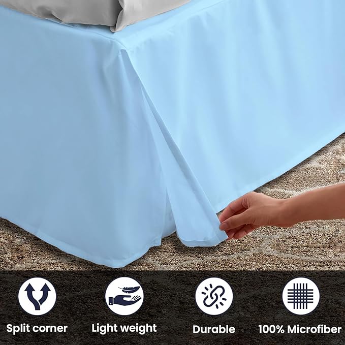 Microfiber Bed Skirt - Queen - 18 in Drop