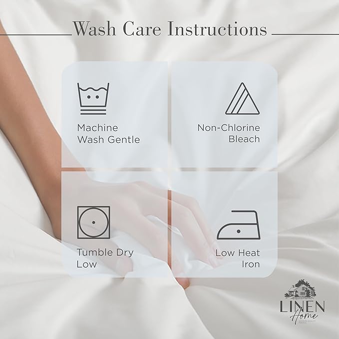 100% Cotton Bed Sheet Set - California King - 4 Piece