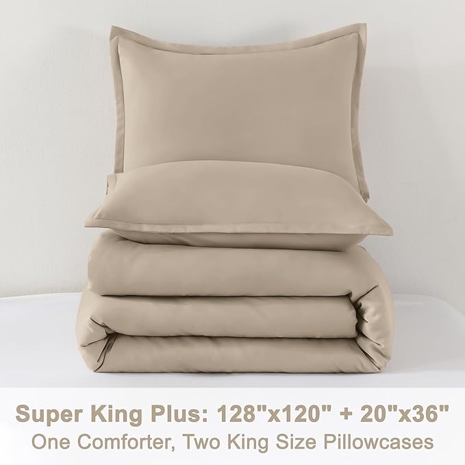 Comforter Set - King - 128 x 120 in - 3 Piece