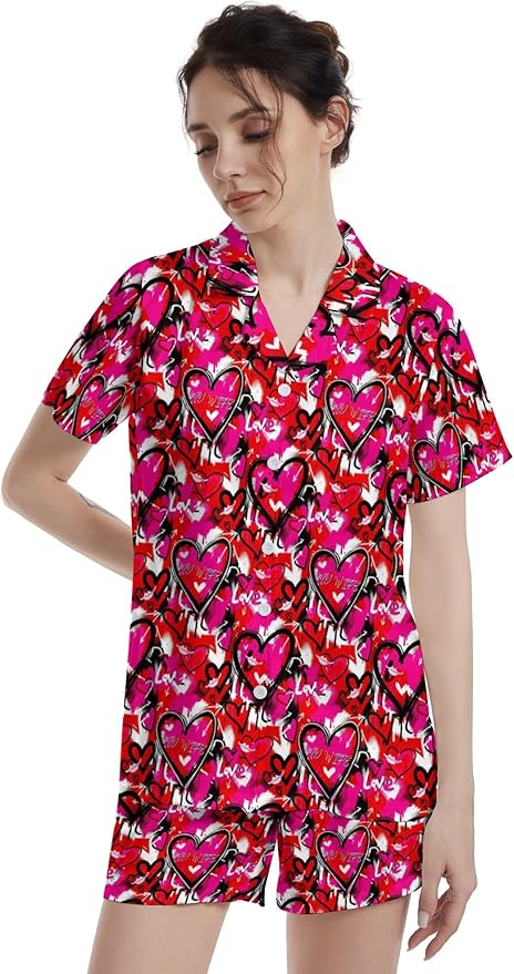 Women's Pajama Set - Short Sleeve - 2 Piece