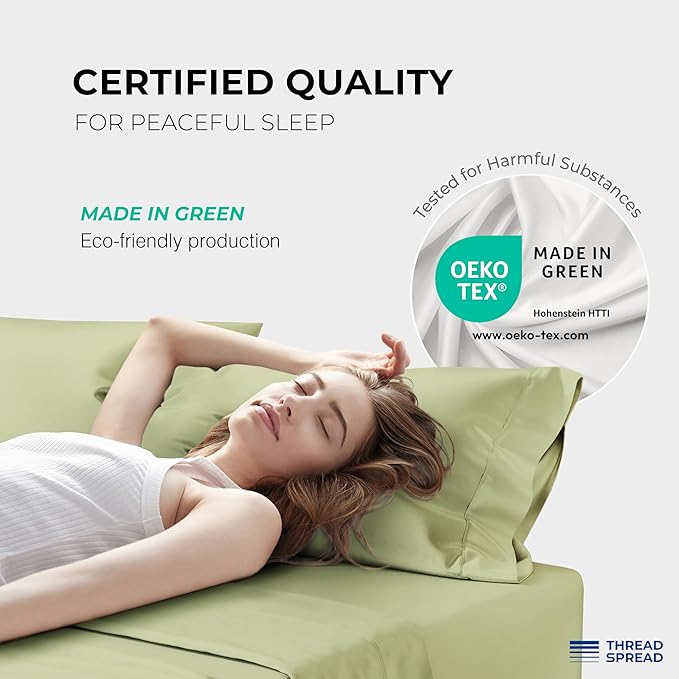 Cooling Bed Sheet Set - California King - 17 in Deep Pocket - 4 Piece