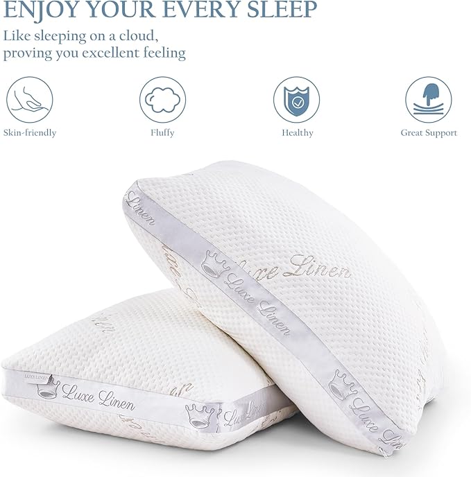 Memory Foam Bed Pillow - King