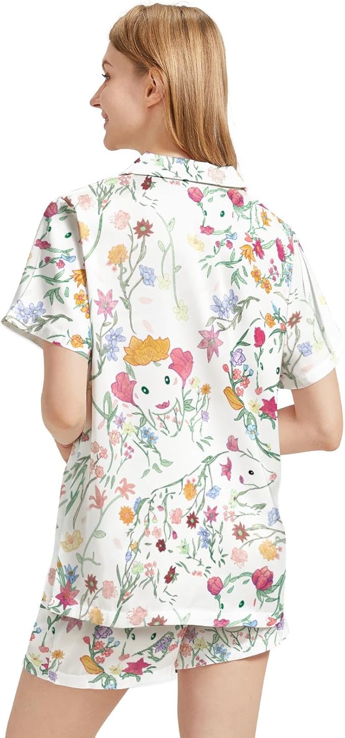 Women's Pajama Set - Short Sleeve - 2 Piece