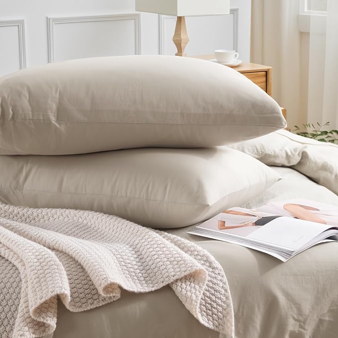 Linen Duvet Cover Set - King - 3 Piece