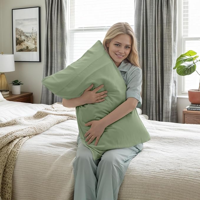 Bamboo Cooling Pillowcase Set - King - 20 x 36 in - 2 Pack - 2 Piece