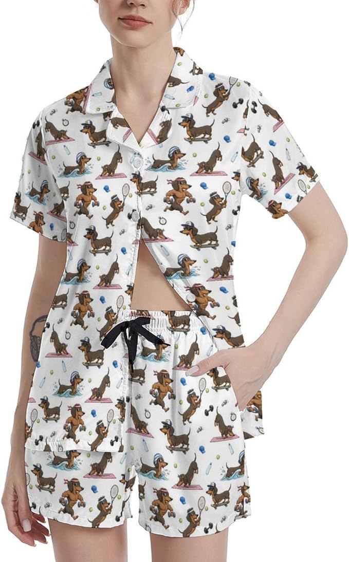 Women's Pajama Set - Short Sleeve - 2 Piece