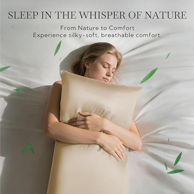 Bamboo Cooling Pillowcase Set - Queen - 2 Piece