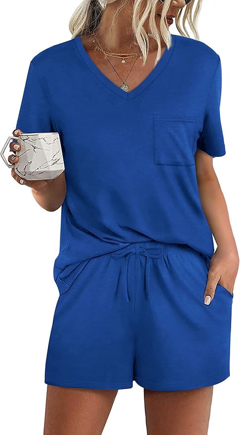 Women's Pajama Set - Short Sleeve - 2 Piece
