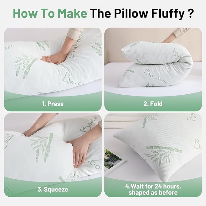 Memory Foam Body Pillow - Full - 20 x 54 in