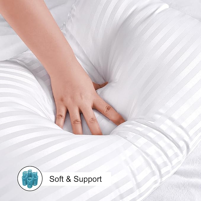 Microfiber Bed Pillow - King - 20 x 36 in - 2 Pack