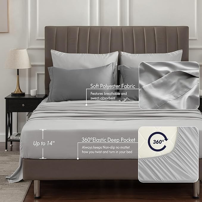 Microfiber Comforter Set - Queen - 7 Piece
